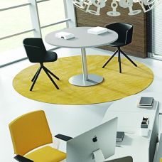 Round meeting tables with column base TREKO